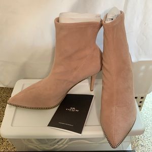 Coach Blush Whitney Suede Bootie - NWB